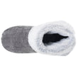 Chaussons Bottillons Femme pailleté Gris foncé