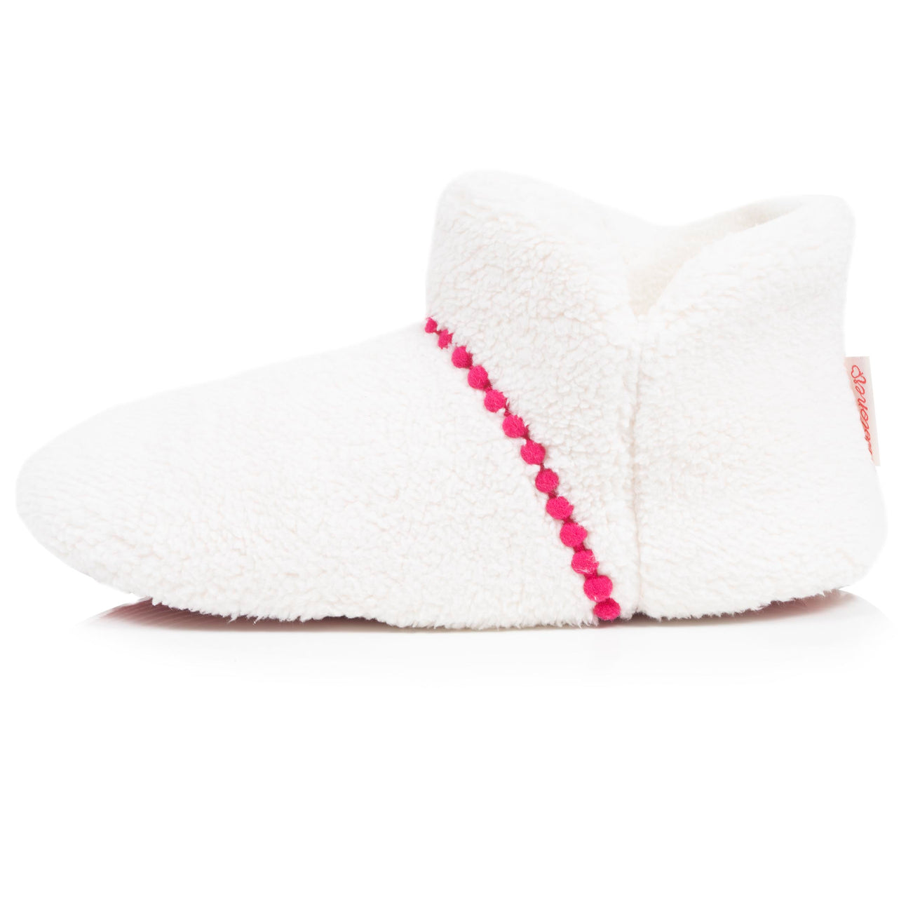 Chaussons Bottillons Femme sherpa lama Ivoire