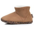 Chaussons Bottillons Femme suédine léopard