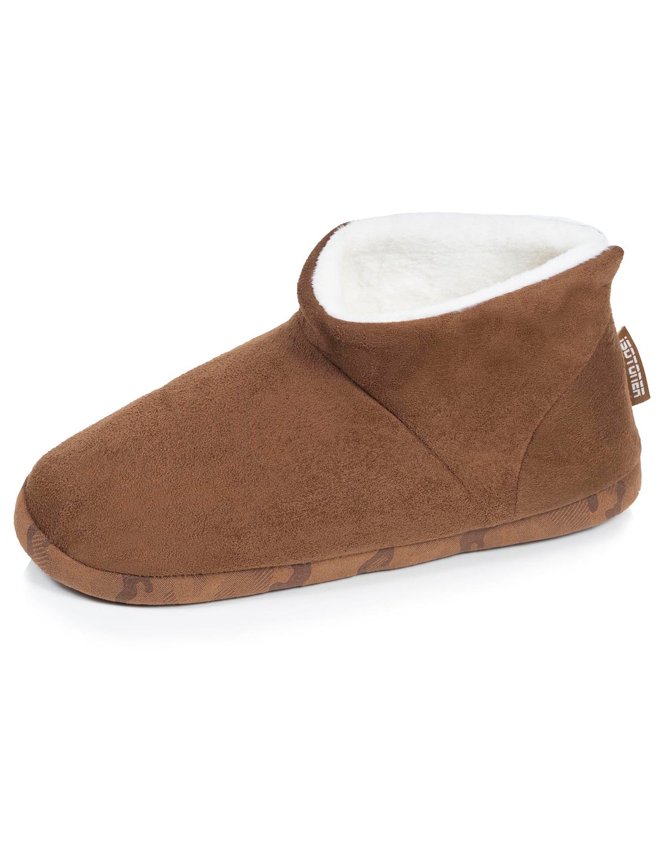Chaussons Bottillons Homme suédine Camel