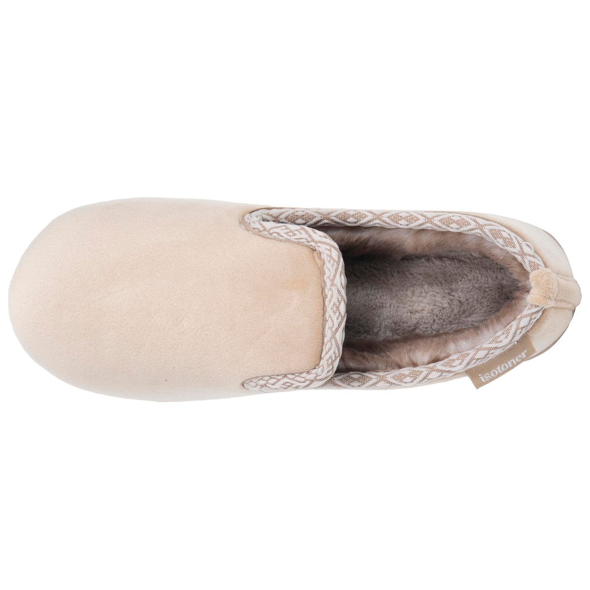 Chaussons Charentaises Femme Beige fourrés