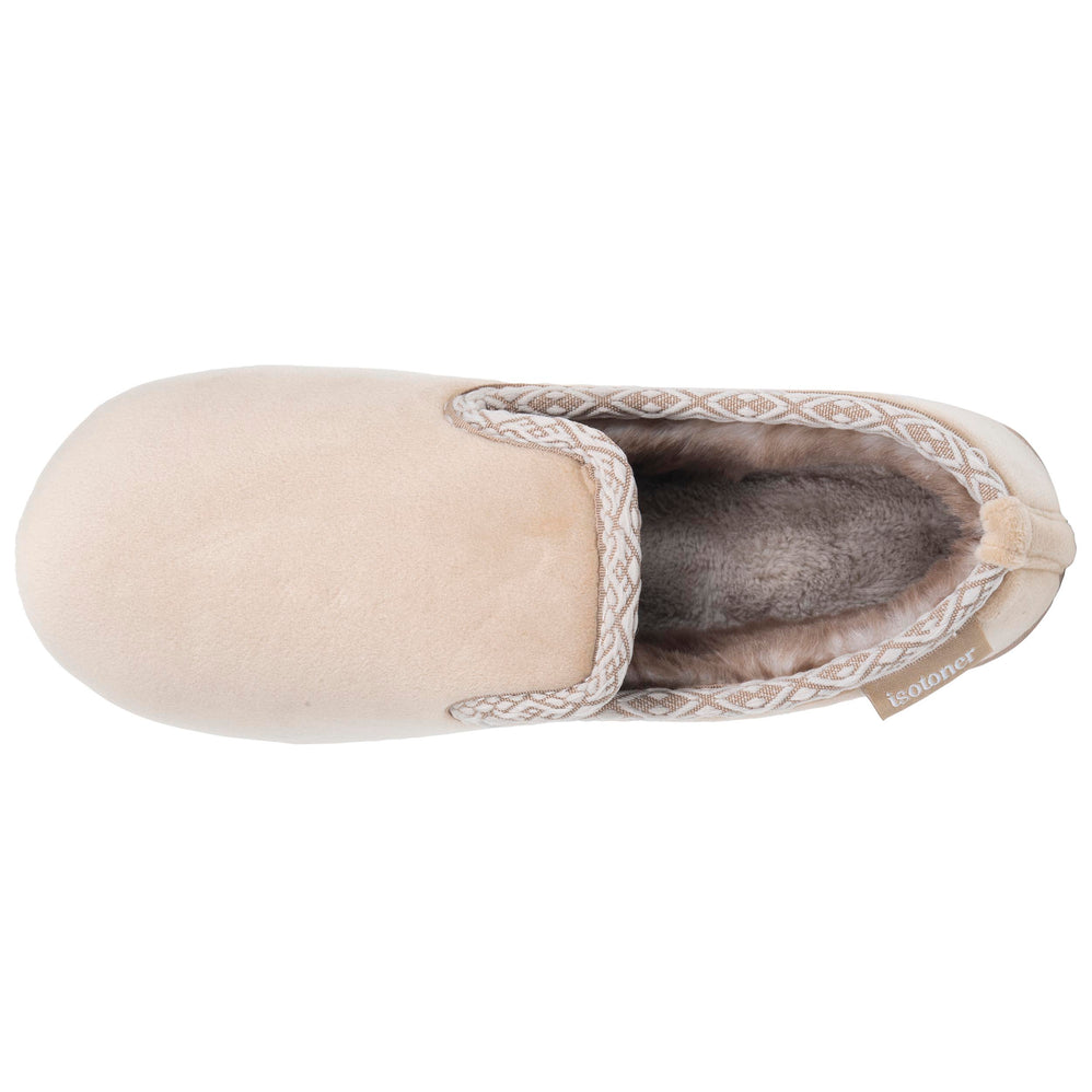 Chaussons Charentaises Femme Beige fourrés - Isotoner