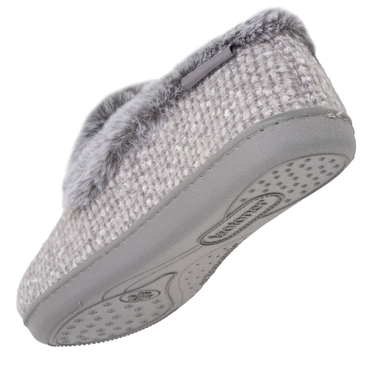 Chaussons Charentaises Femme Relief Gris