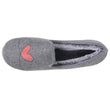 Chaussons Charentaises Femme Gris/Rouge