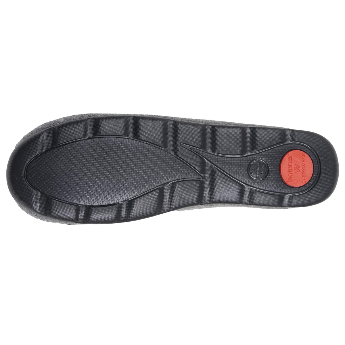 Chaussons Charentaises Femme Gris/Rouge