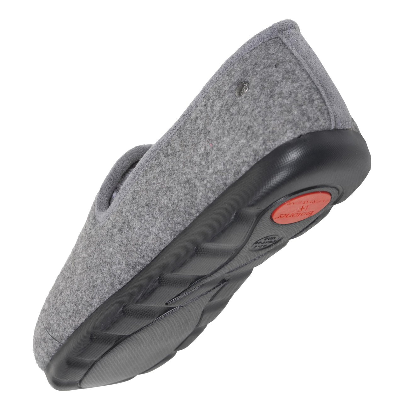 Chaussons Charentaises Femme Gris/Rouge