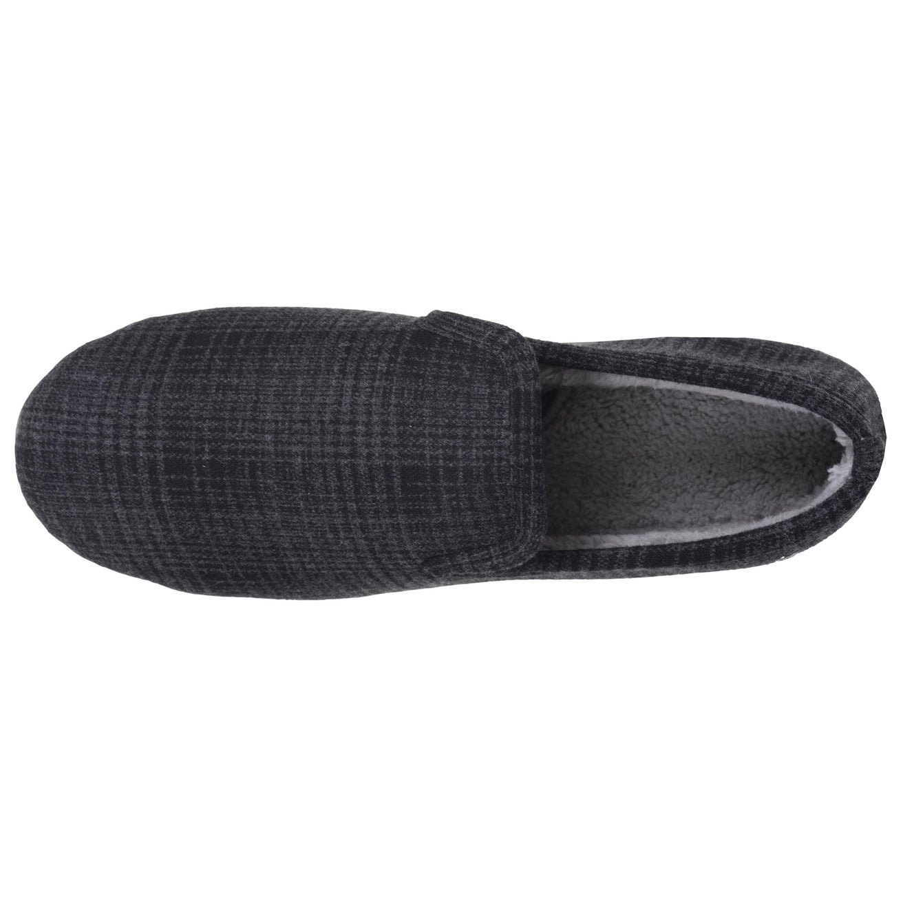 Chaussons Charentaises Homme Tartan Noir