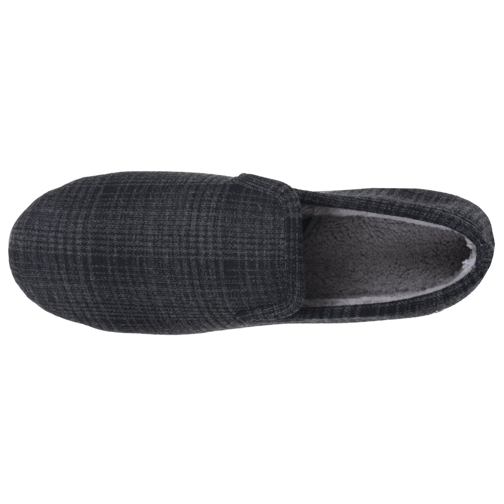 Chaussons Charentaises Homme Tartan Noir - Isotoner