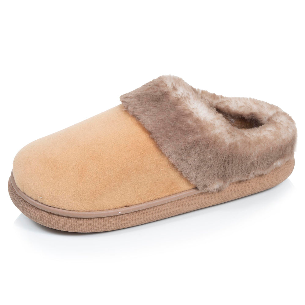 Chaussons Mules Femme BLOUP Camel - Isotoner