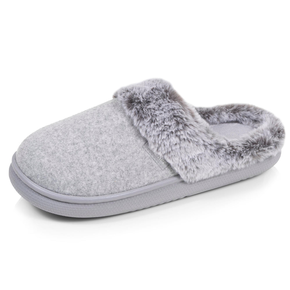 Chaussons Mules Femme BLOUP Gris Chiné - Isotoner