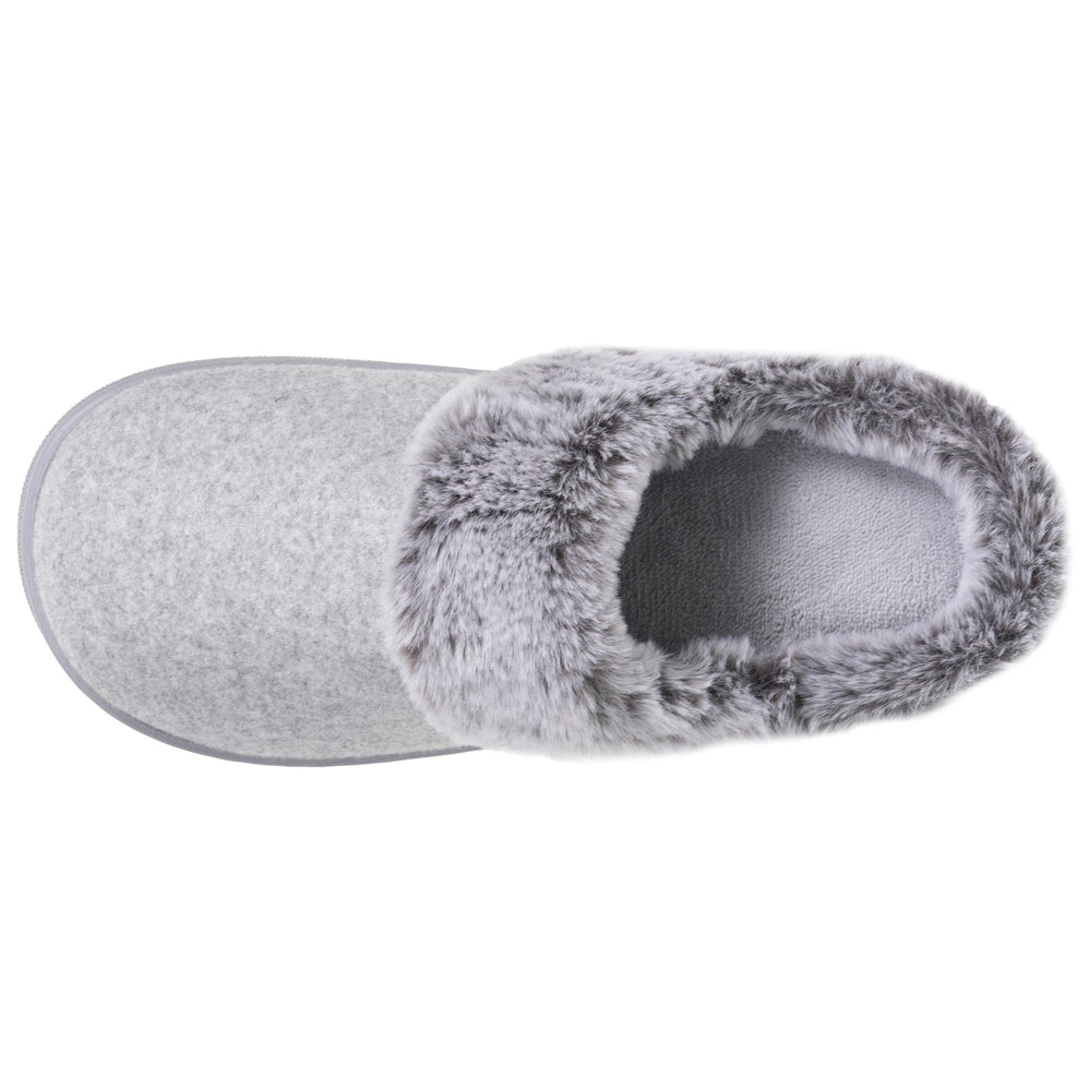 Chaussons Mules Femme BLOUP Gris Chiné - Isotoner