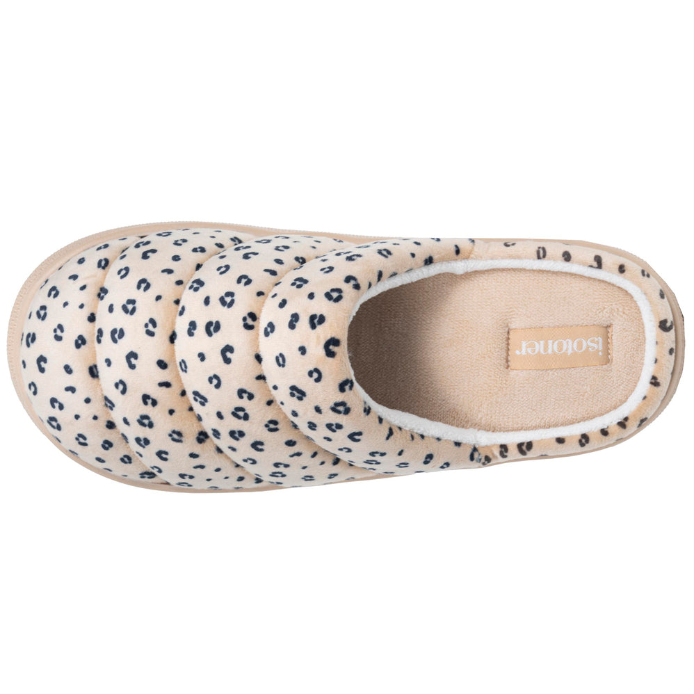 Chaussons Mules Femme BLOUP Léopard clair - Isotoner