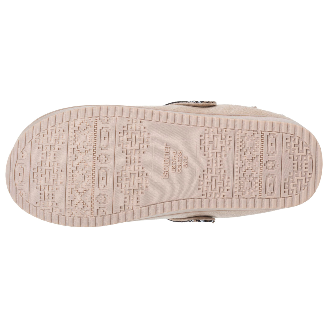 Chaussons Mules plateforme Femme Beige