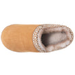 Chaussons Mules plateforme Femme Camel liseré