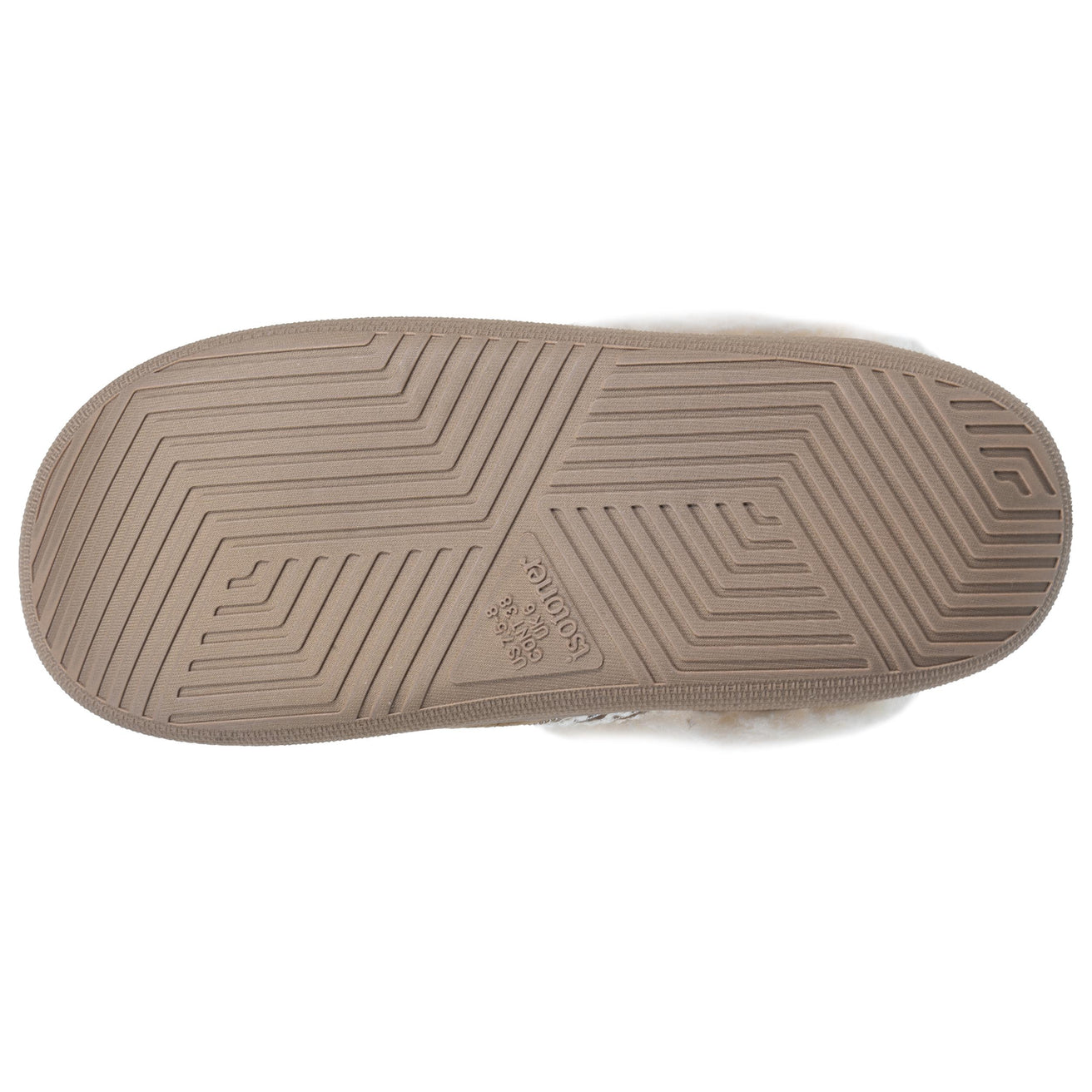 Chaussons Mules Femme BLOUP Camel liseré