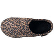 Chaussons Mules plateforme Femme Léopard foncé