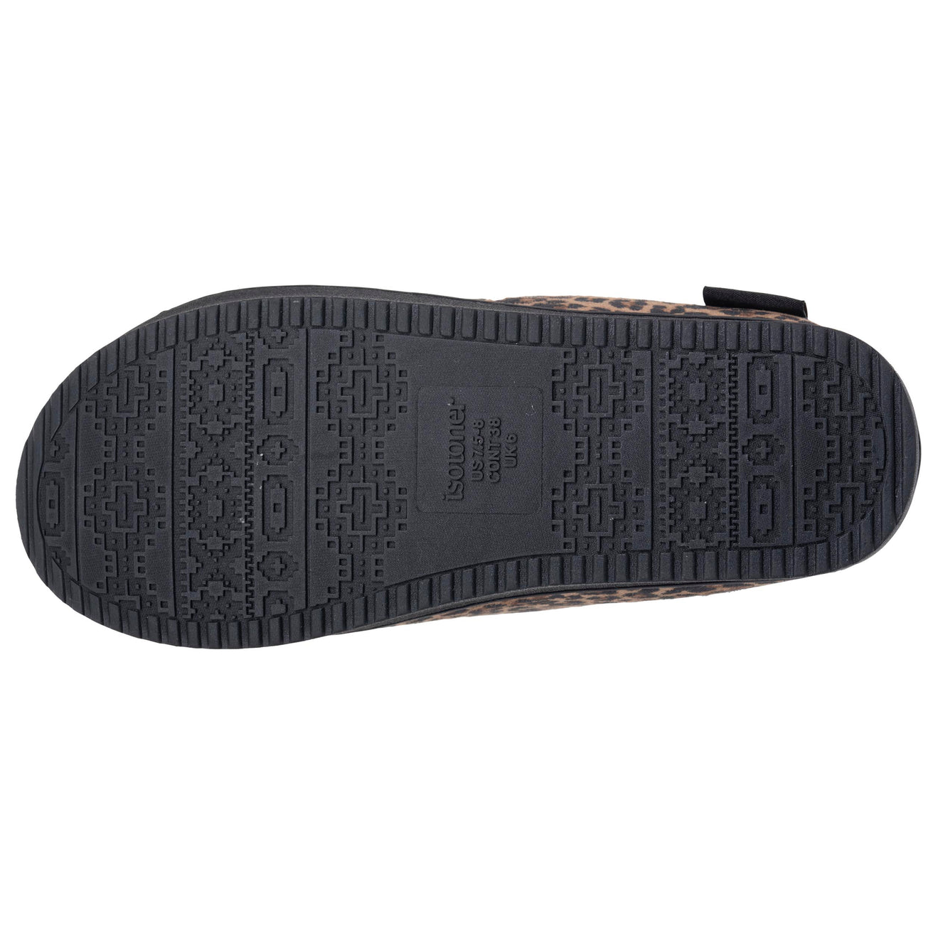 Chaussons Mules plateforme Femme Léopard foncé