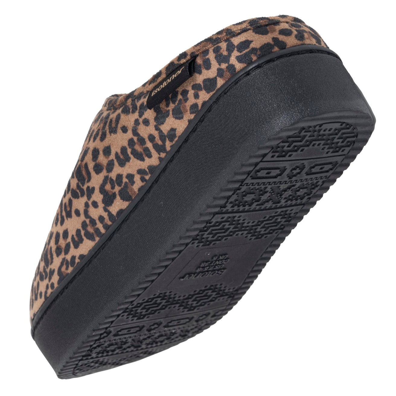 Chaussons Mules plateforme Femme Léopard foncé