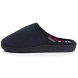 Chaussons Mules Femme Noir Rayures canard