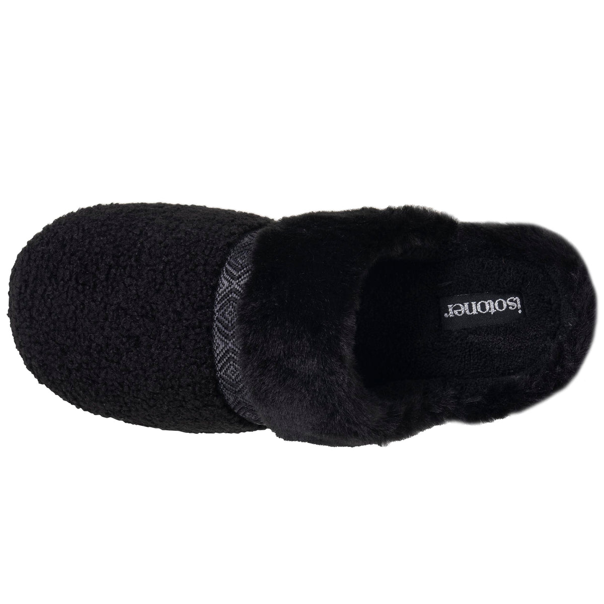Chaussons Mules crantées Femme Noir