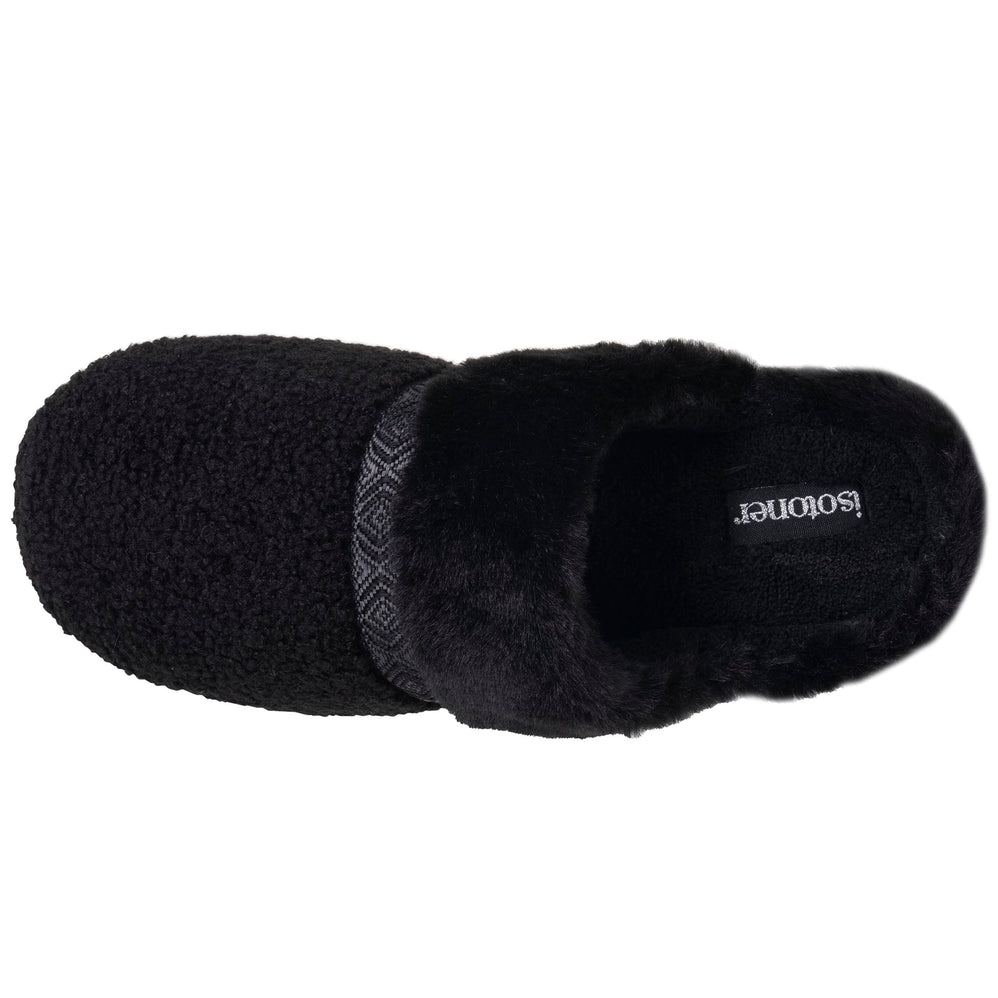 Chaussons Mules crantées Femme Noir - Isotoner