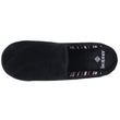 Chaussons Mules Femme Noir Rayures roses