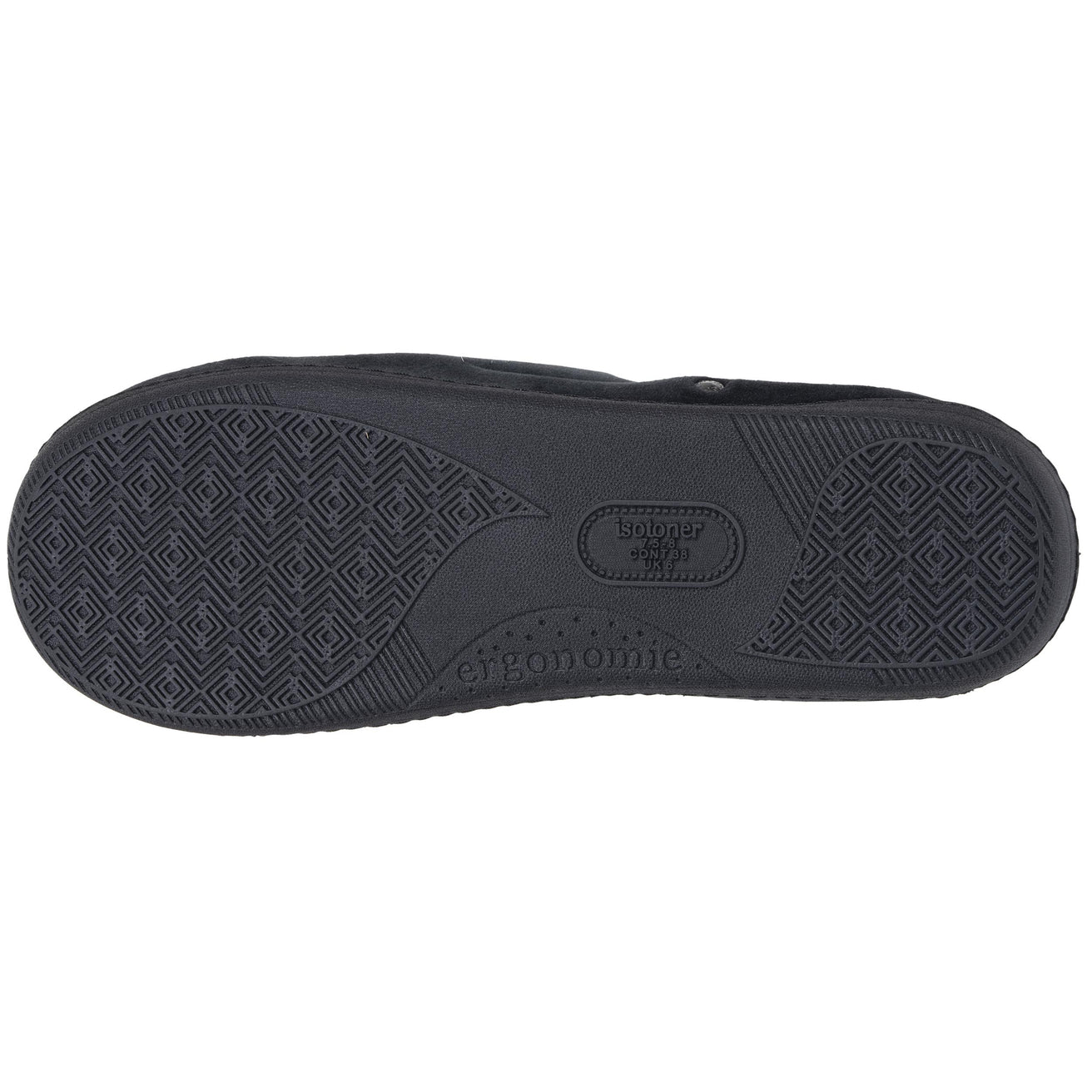 Chaussons Mules Femme Noir Rayures roses
