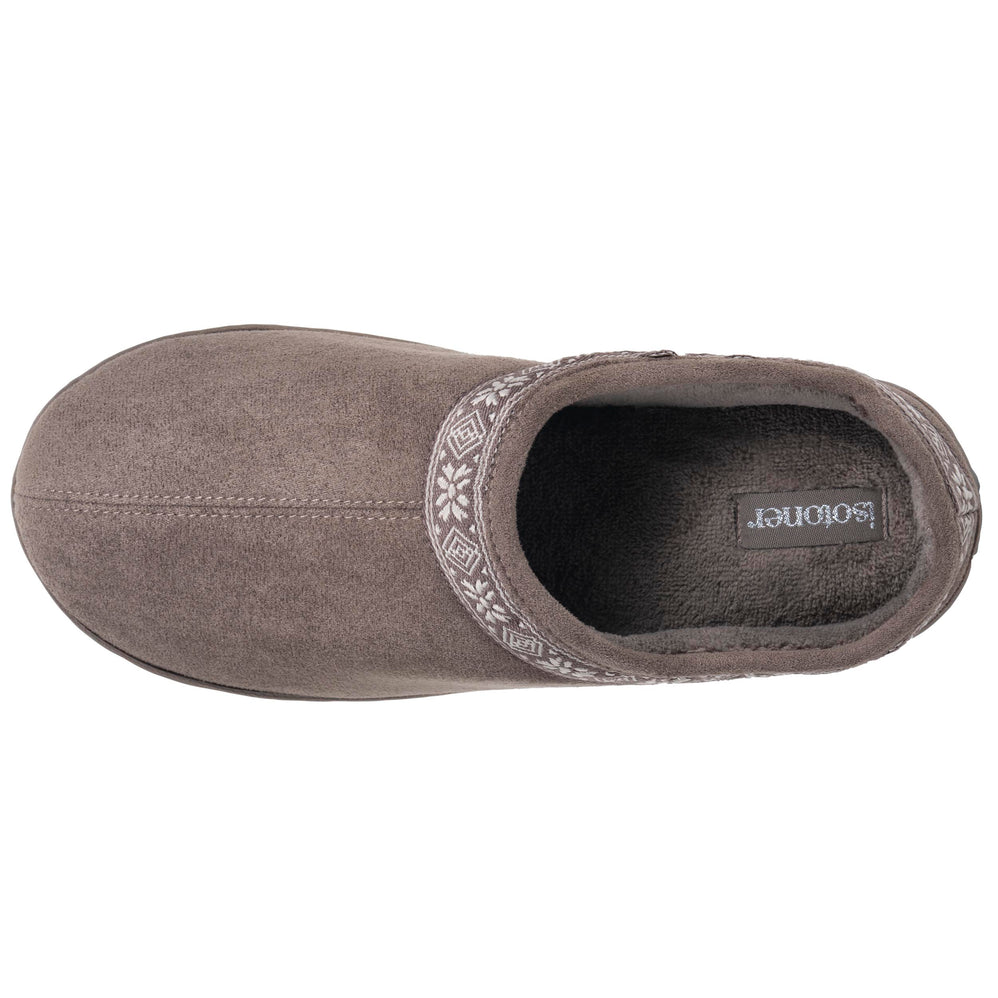 Chaussons Mules plateforme Femme Taupe - Isotoner