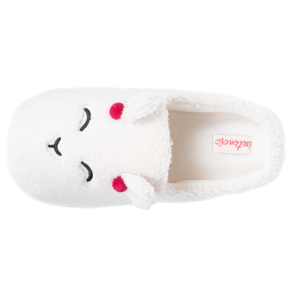 Chaussons Mules Femme sherpa lama Ivoire - Isotoner