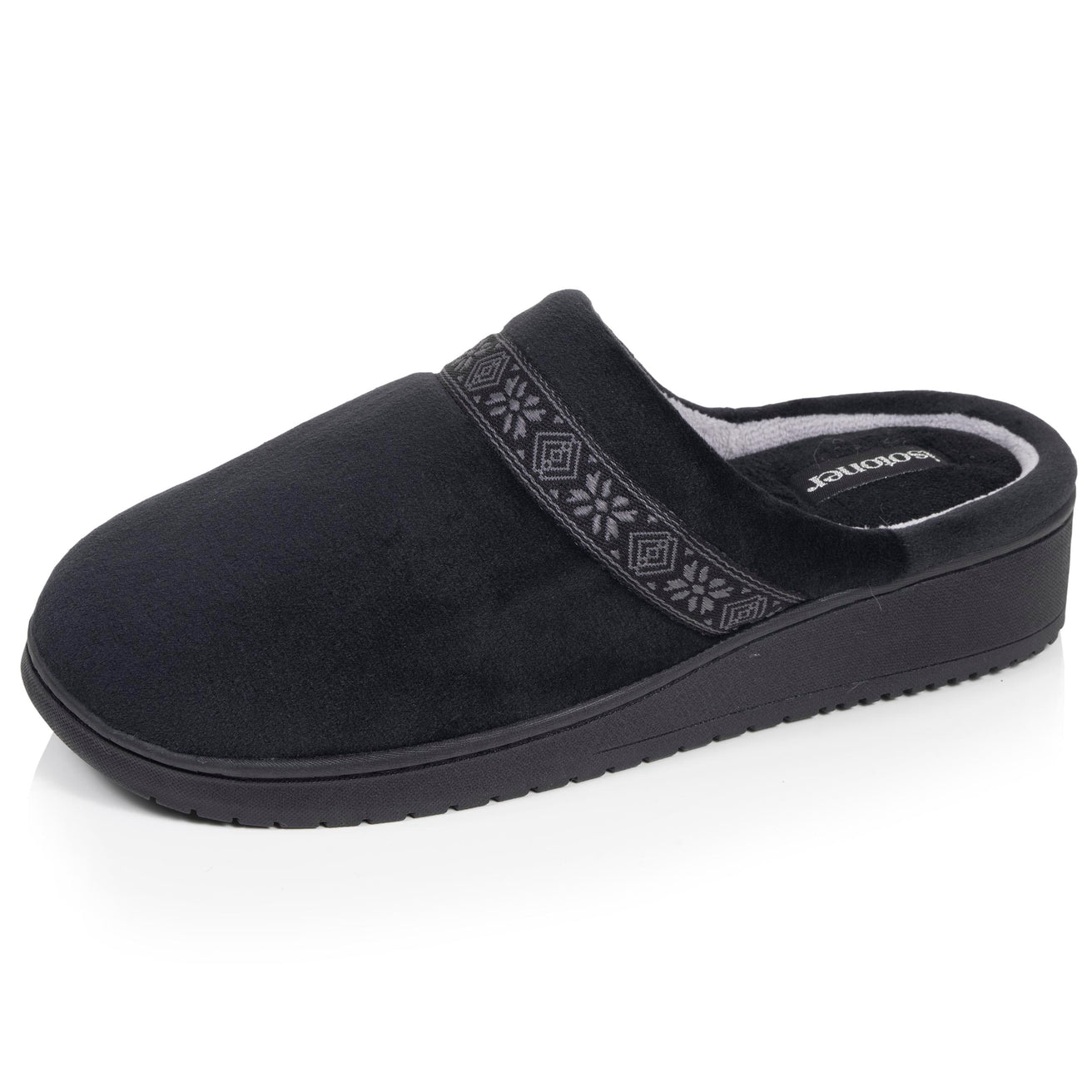 Chaussons Mules Femme talon Noir