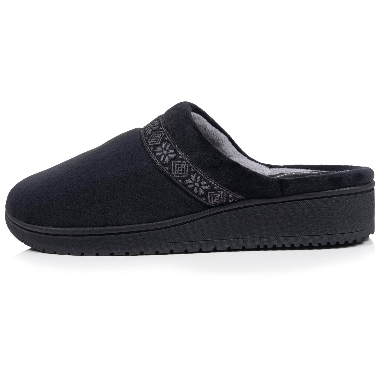 Chaussons Mules Femme talon Noir
