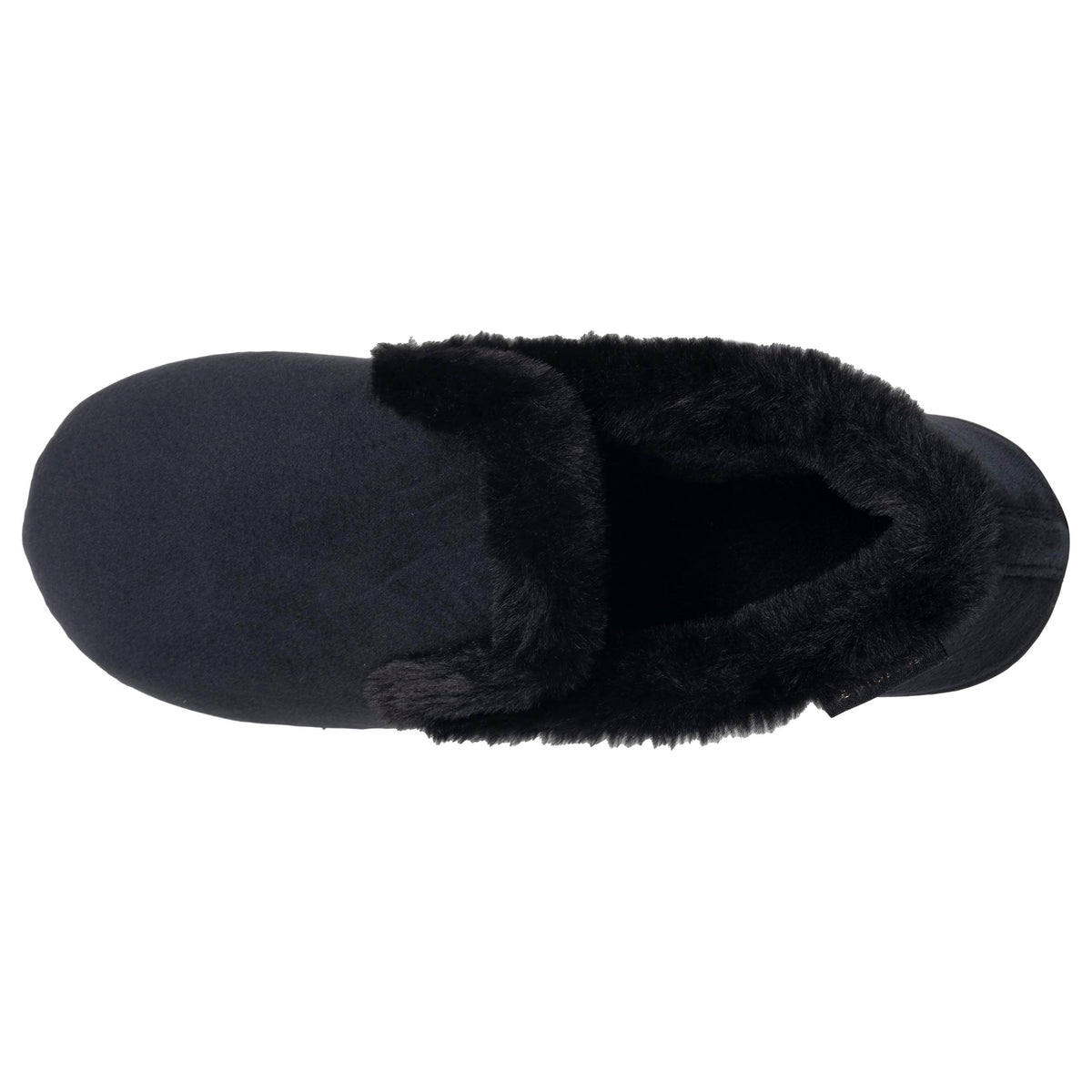 Chaussons Charentaises Femme Velours Noir