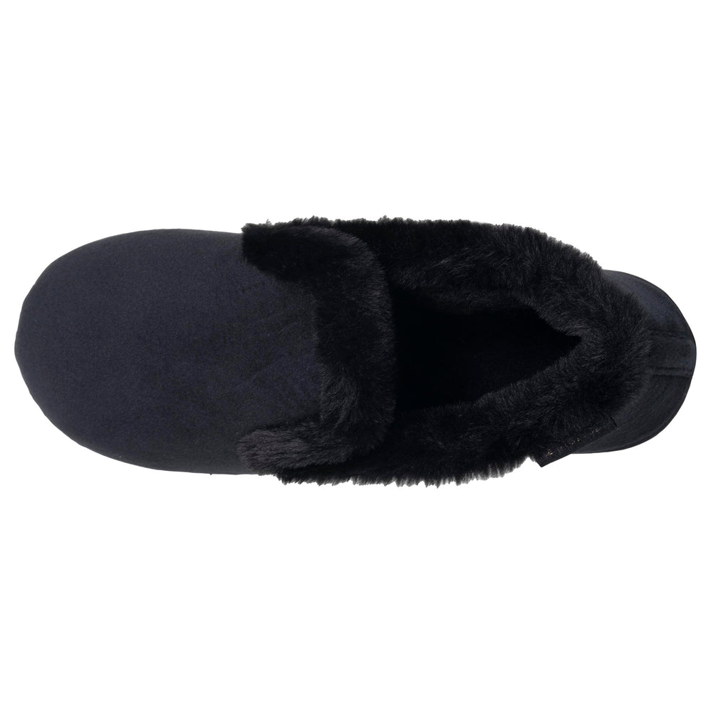 Chaussons Charentaises Femme Velours Noir - Isotoner