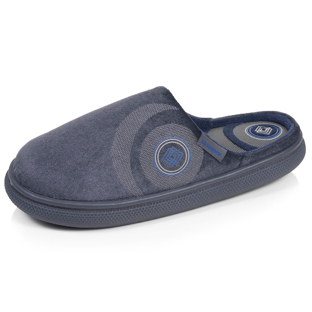 Chaussons Mules Homme BLOUP Marine Chiné - Isotoner