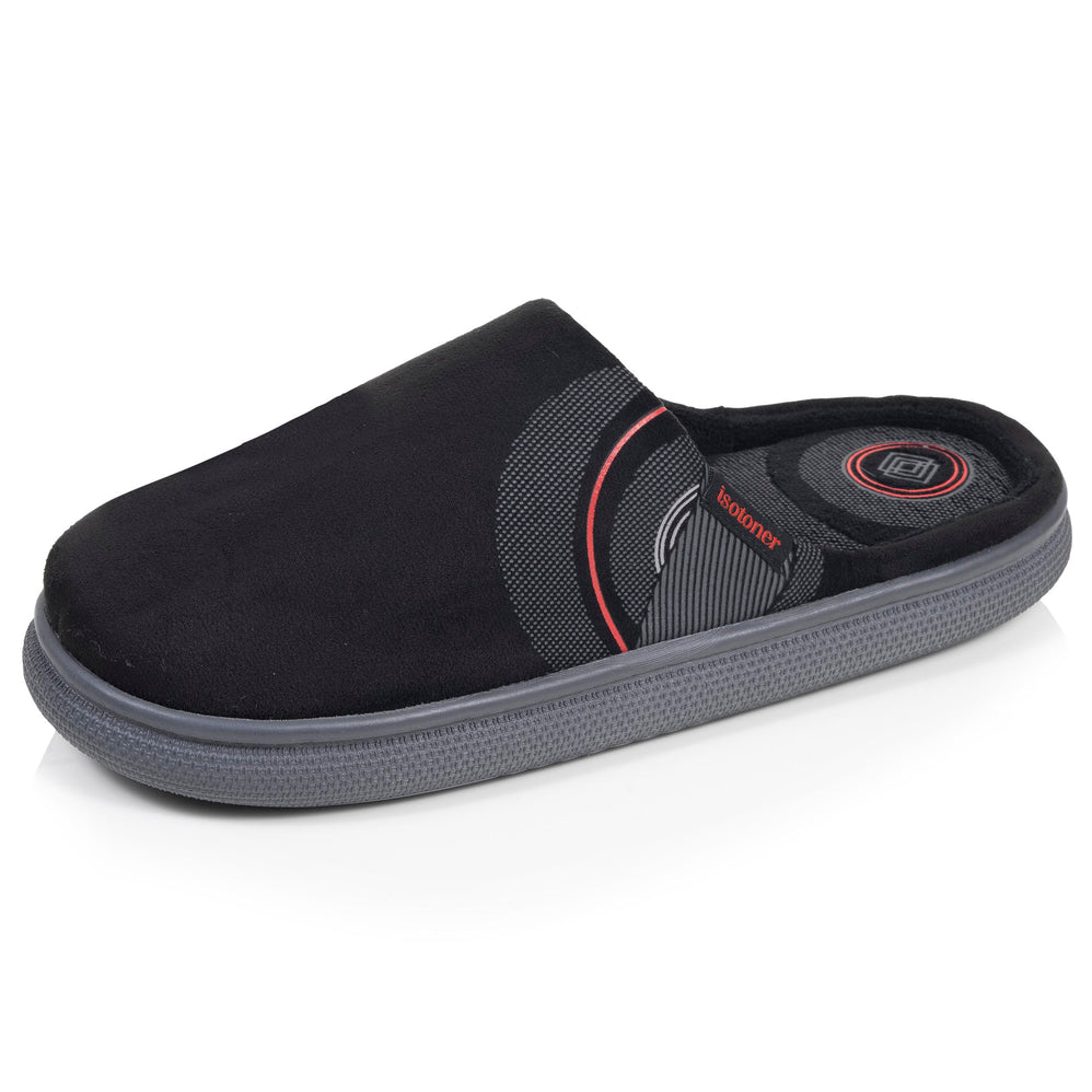 Chaussons Mules Homme BLOUP Noir graph - Isotoner