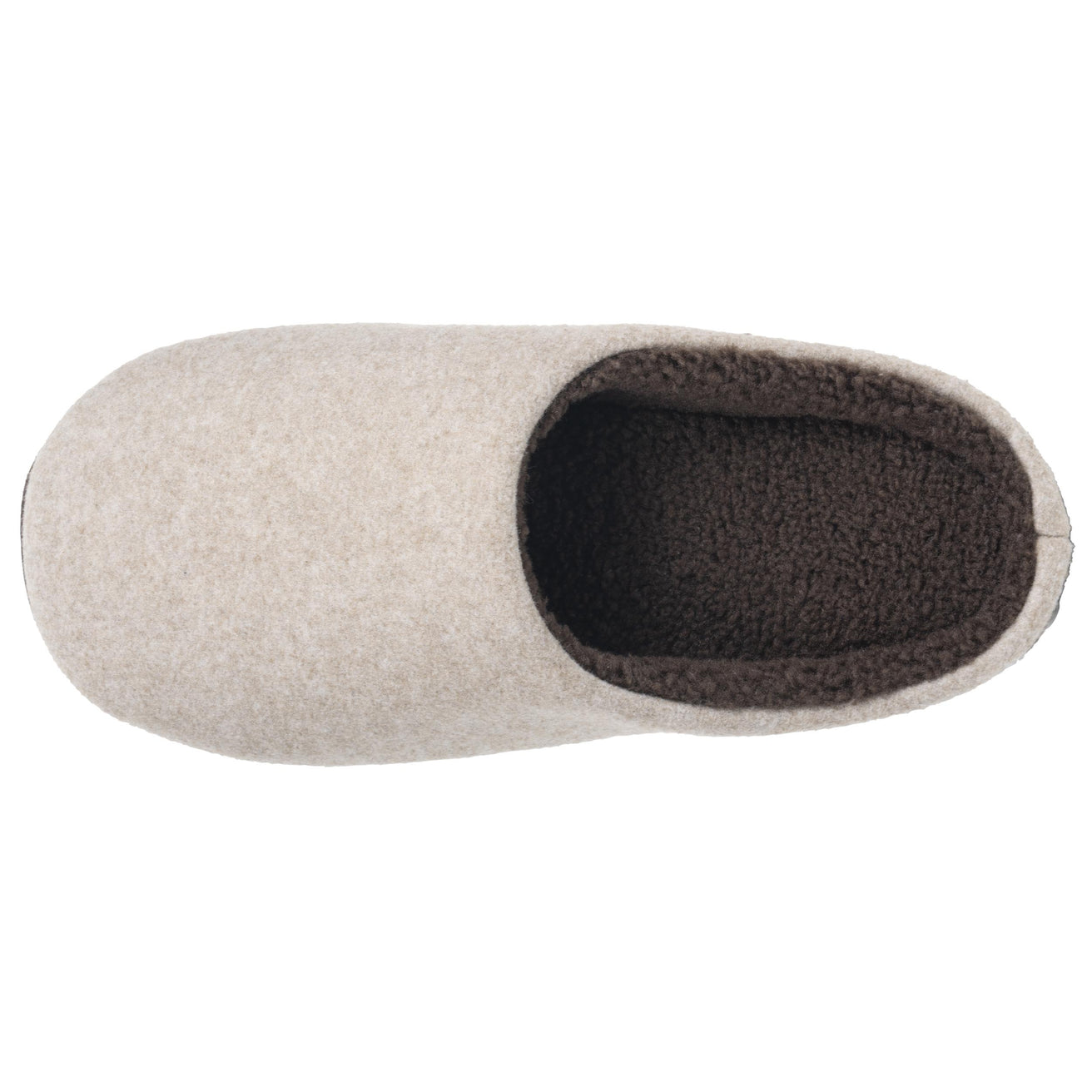 Chaussons Mules Homme feutrine Beige