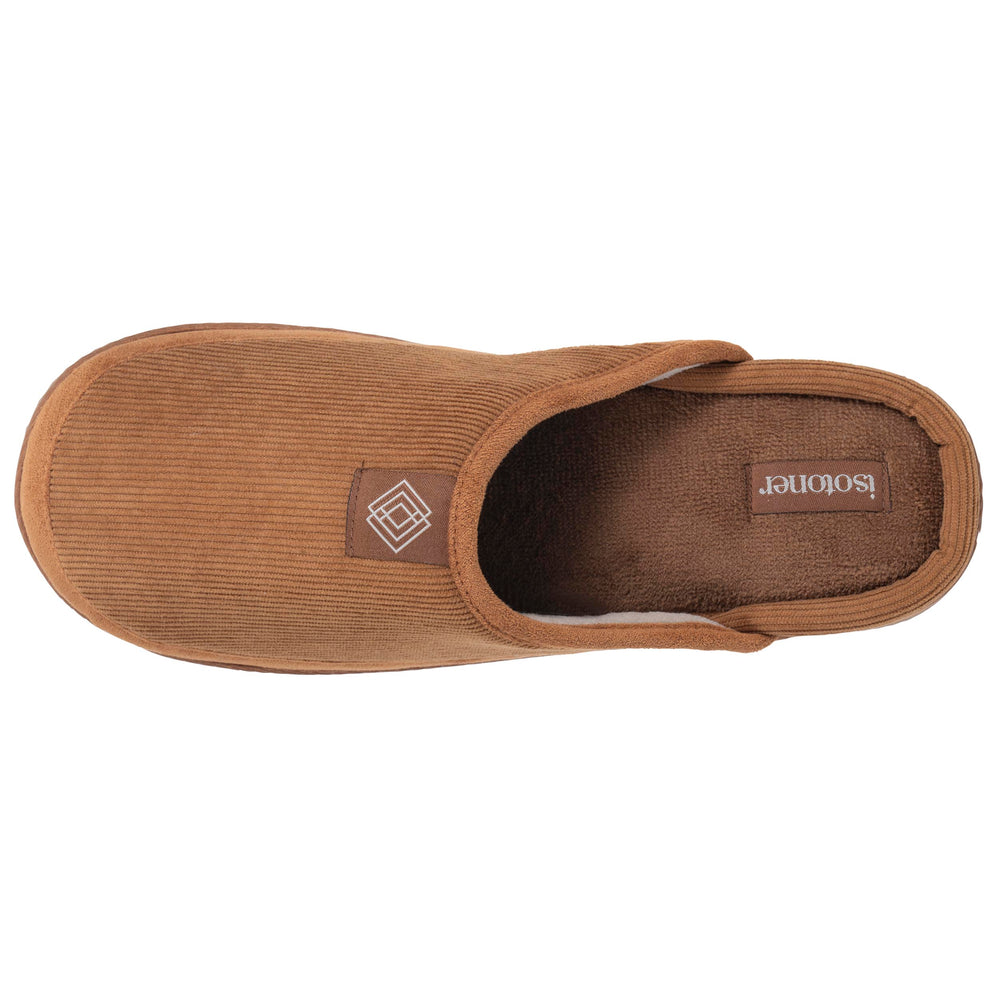 Chaussons Mules Homme Camel semelle crantée - Isotoner