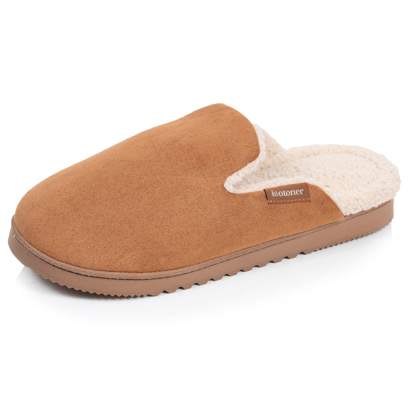 Chaussons Mules Homme Camel sherpa