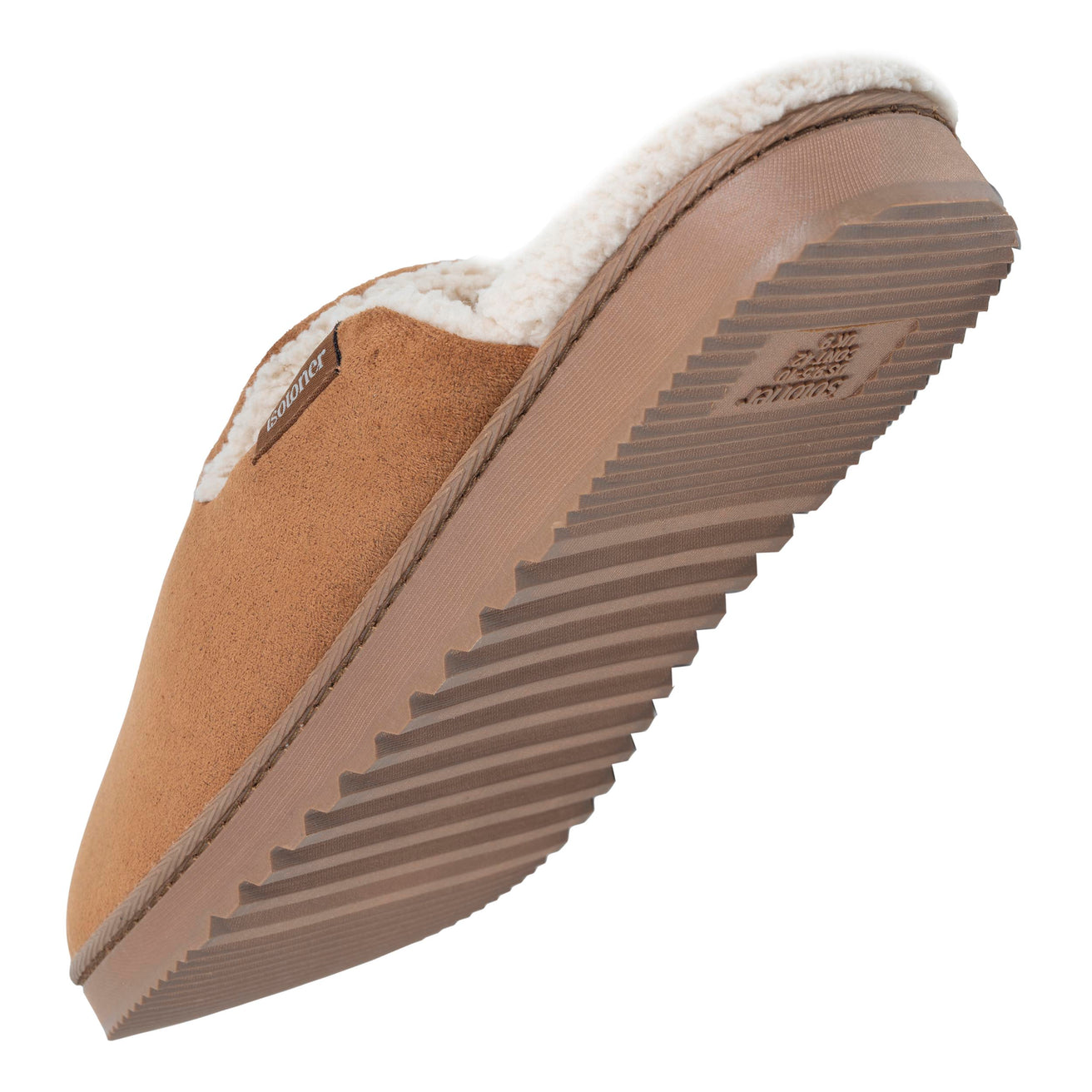 Chaussons Mules Homme Camel sherpa