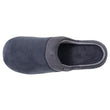 Chaussons Mules Homme Carrés Gris