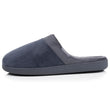 Chaussons Mules Homme Carrés Gris