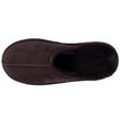 Chaussons Mules Homme Cuir Chocolat