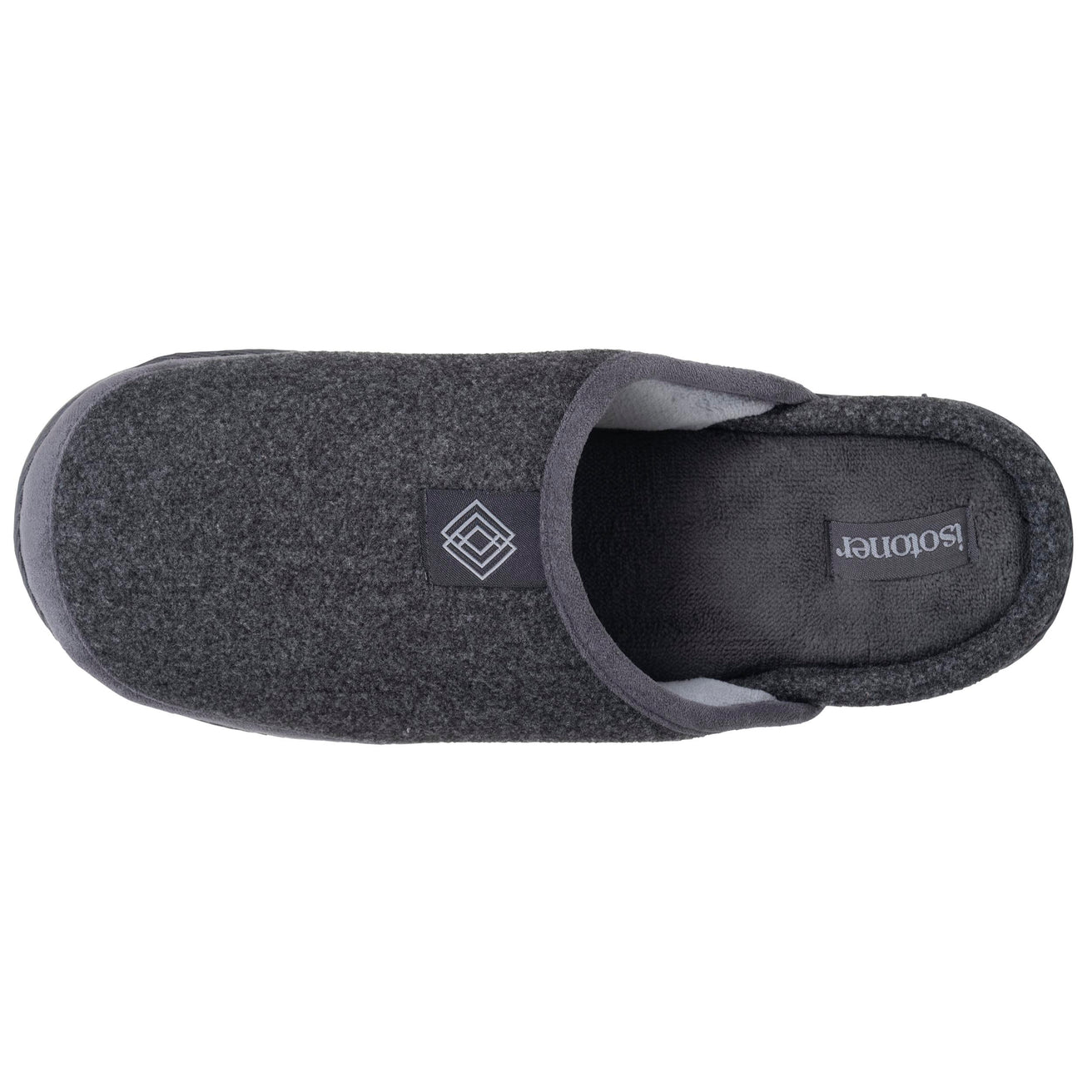 Chaussons Mules Homme Gris semelle crantée