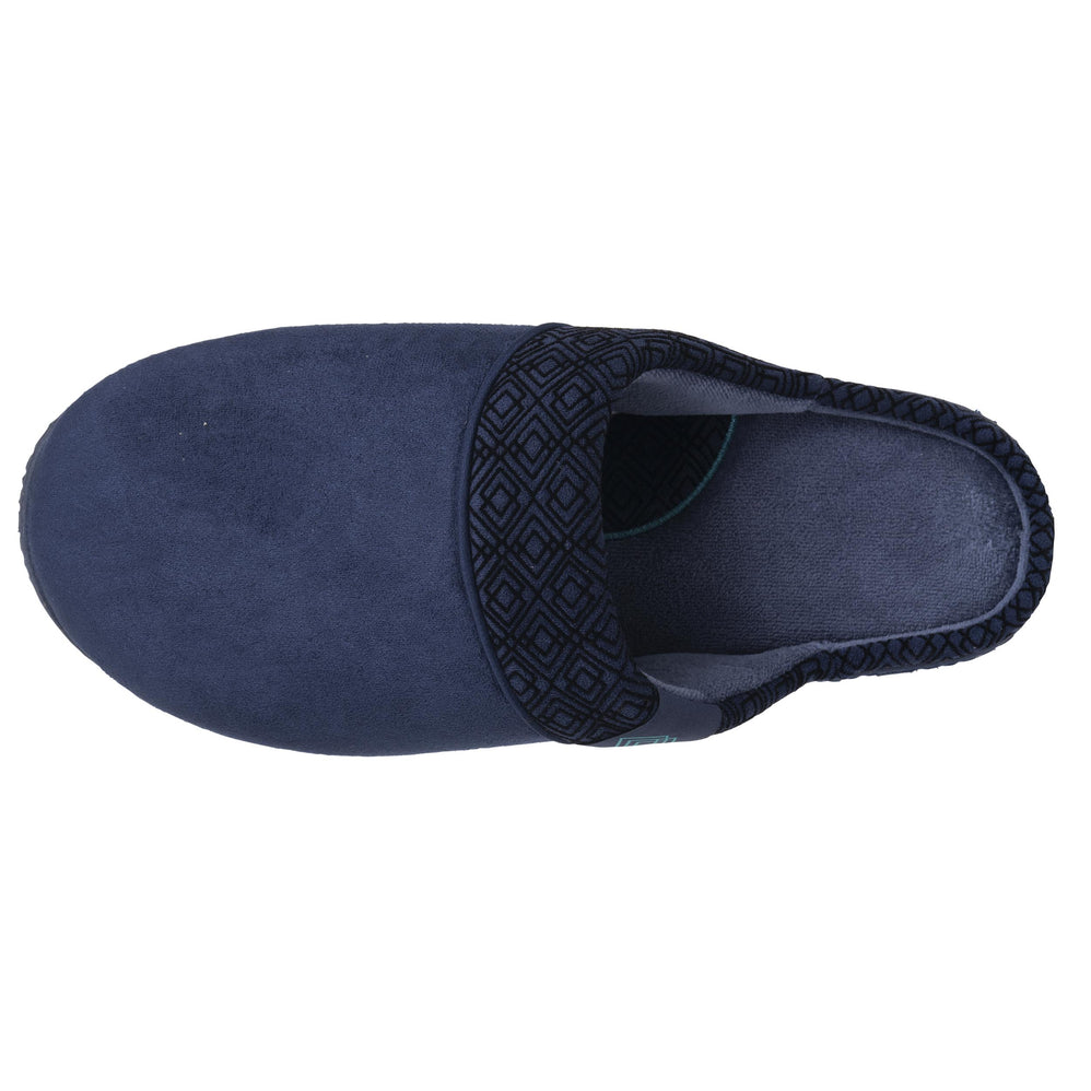 Chaussons Mules Homme Marine Vert - Isotoner