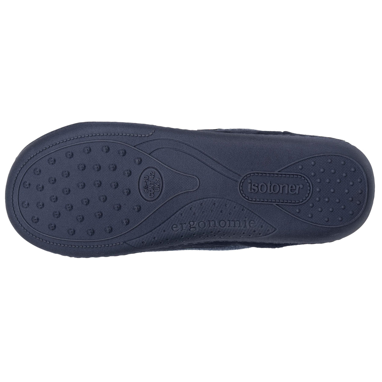 Chaussons Mules Homme Marine liseré Orange