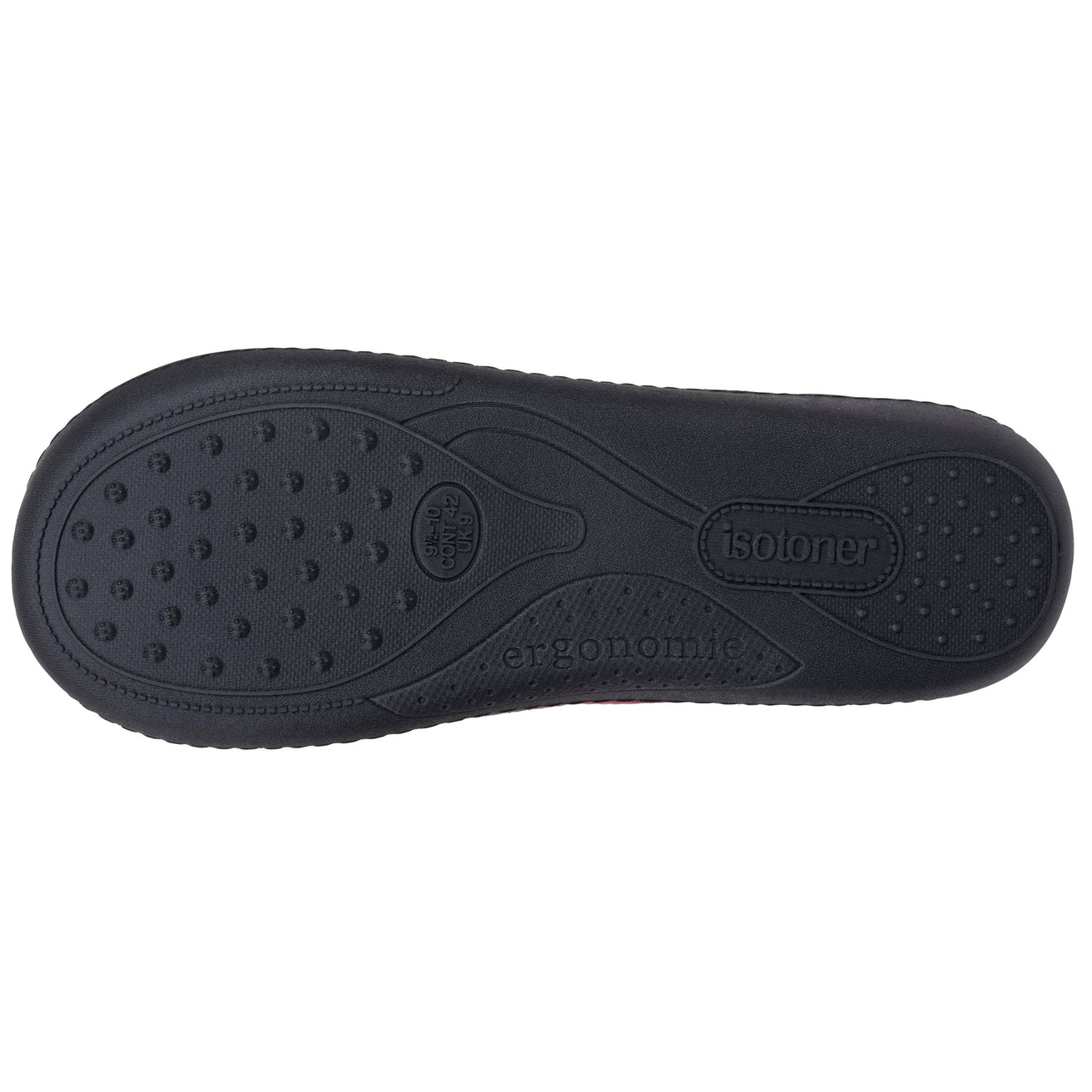 Chaussons Mules Homme Rayures Bordeaux