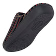 Chaussons Mules Homme Rayures Bordeaux