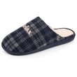 Chaussons Mules Homme Tartan Marine