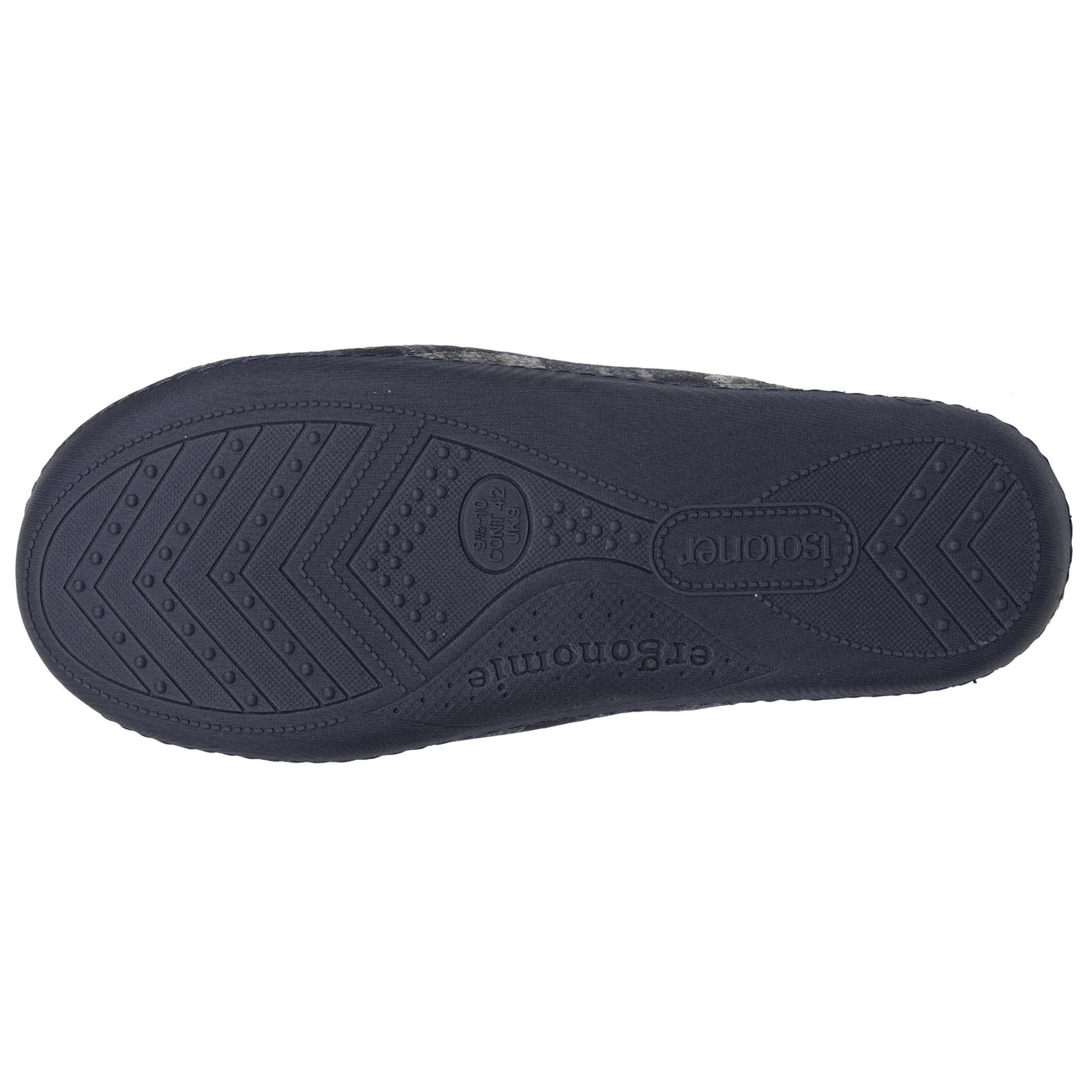 Chaussons Mules Homme Tartan Marine