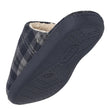 Chaussons Mules Homme Tartan Marine